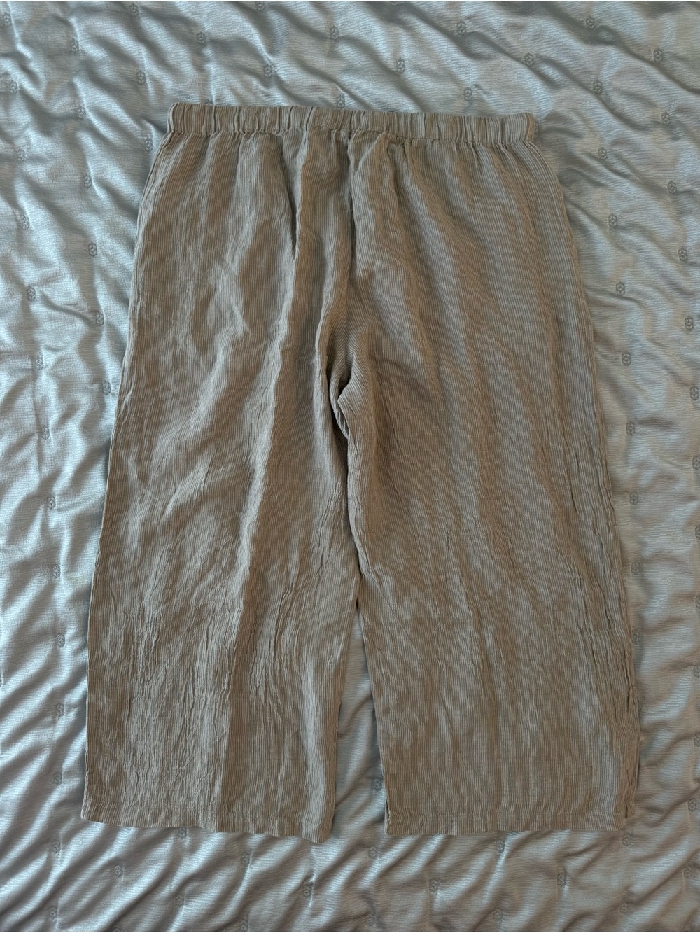 Eileen Fisher Wheat Wide Ankle Pants XL NWT - Picture 3 of 8